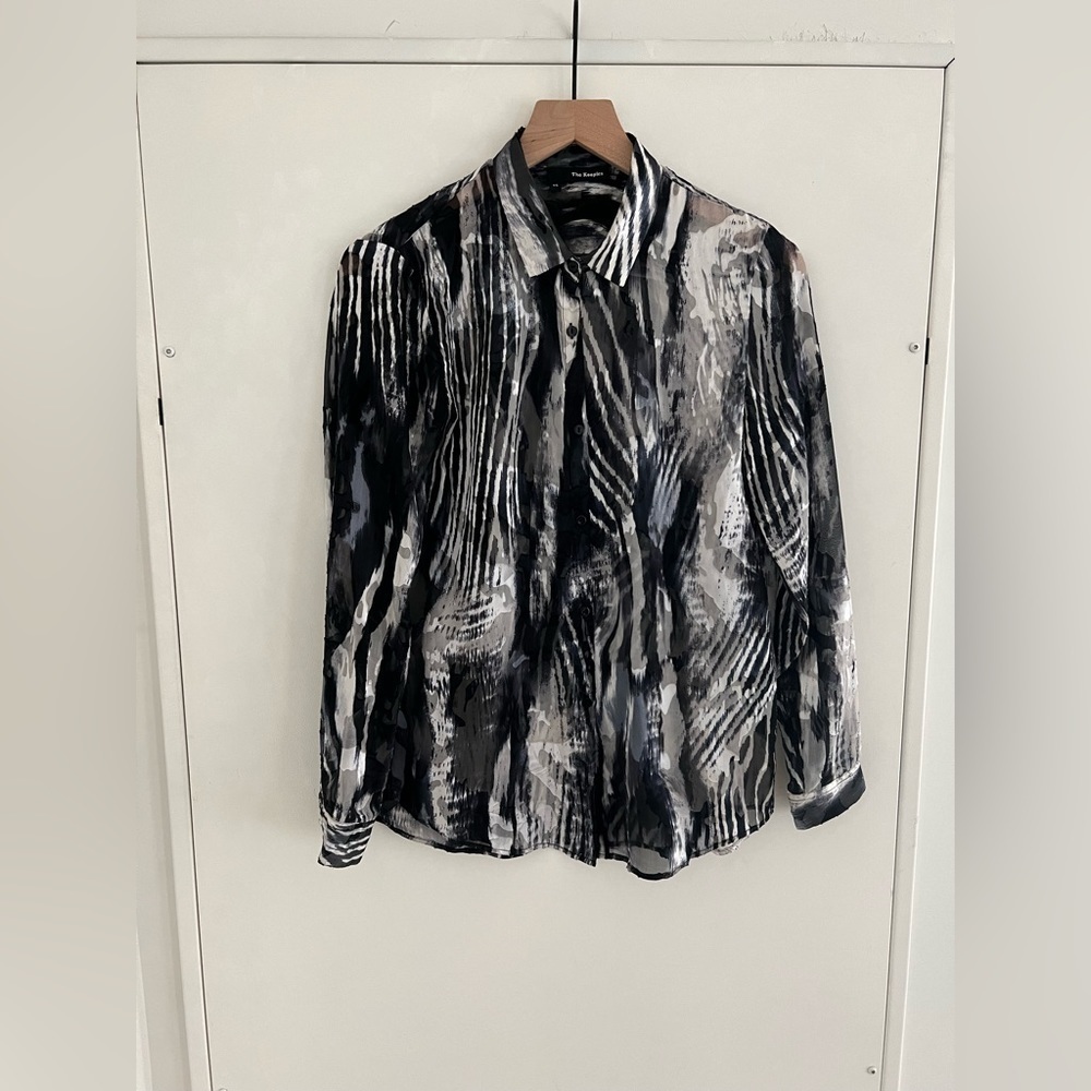 The Kooples abstract button down shirt